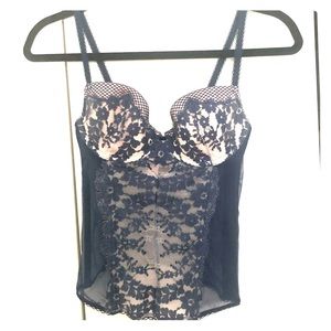 Victoria Secret vintage Blue lace corset 34B